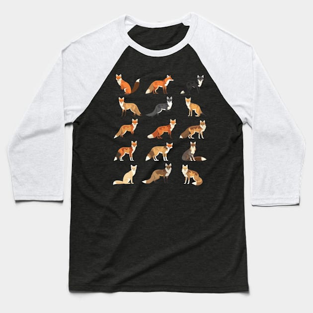 Fox's Inspiring Metaphors Baseball T-Shirt by Gorilla Animal